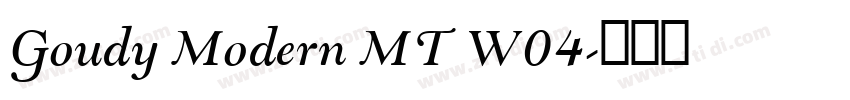 Goudy Modern MT W04字体转换